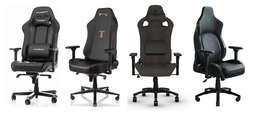 99% les chaises gaming que vous trouverez sur le marché sont des déclinaisons de ces 4 modèles